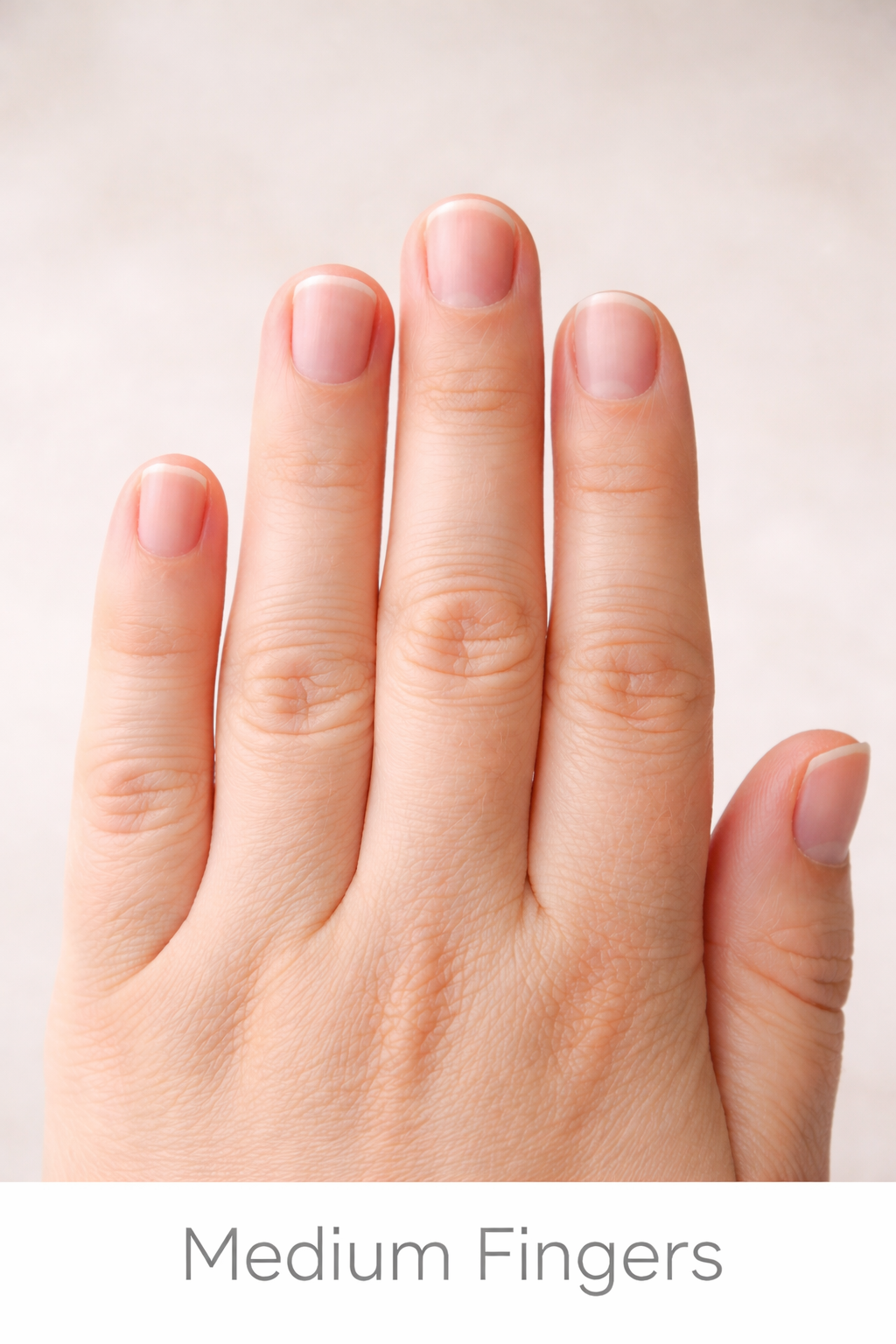 Medium Length Fingers Example in Palmistry